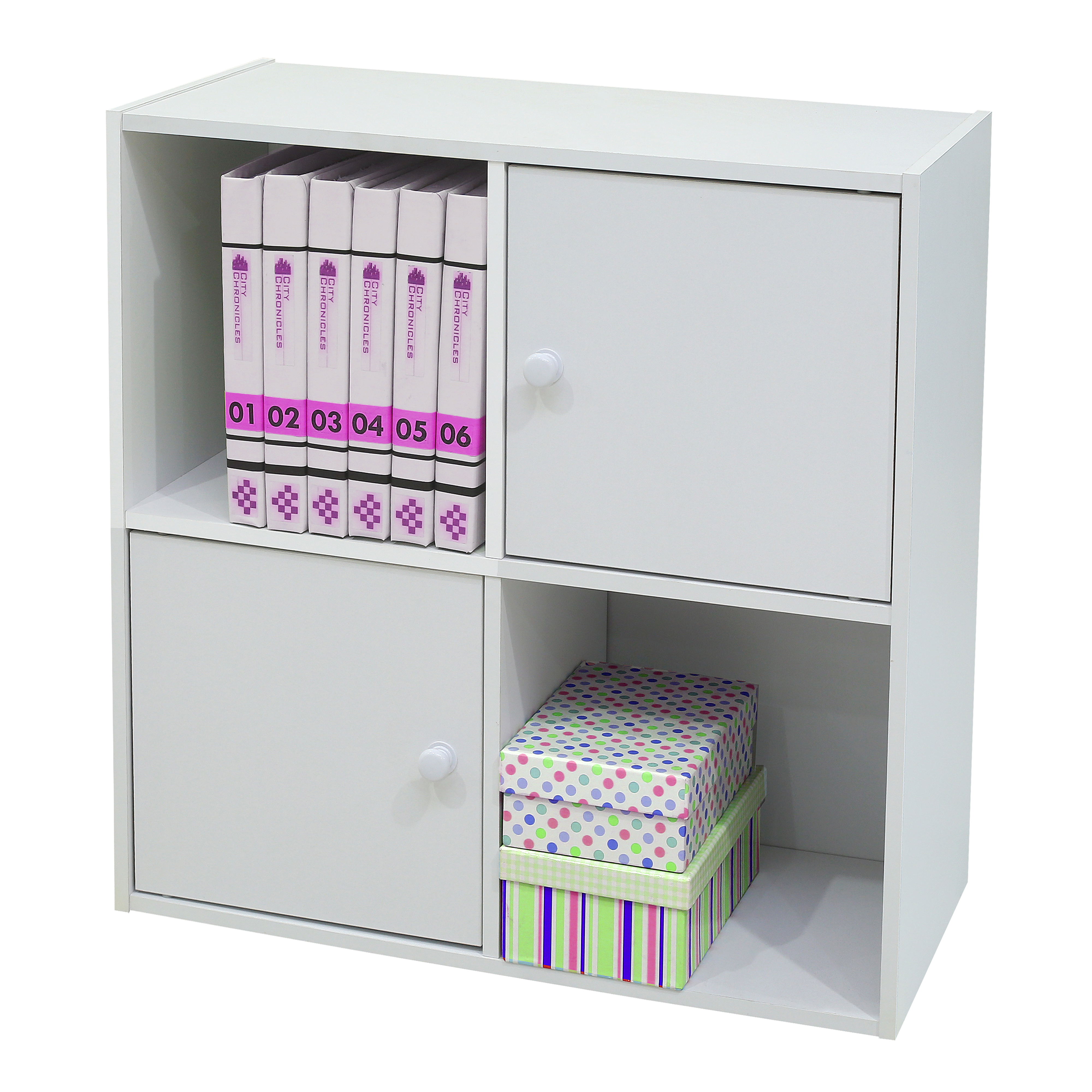 Lance 4-Cubed Organizer with Doors