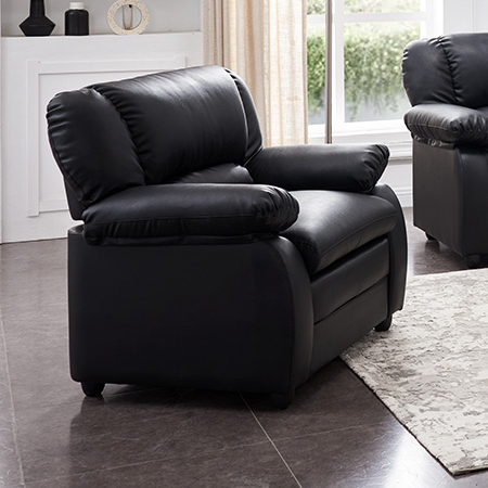 Abanda Leather Chair (Black)