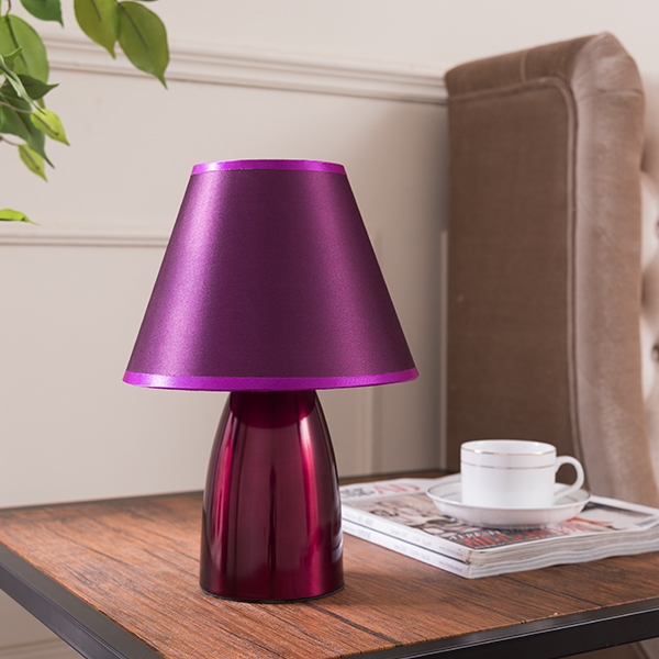Nesfield Metal Table Lamp (Purple)