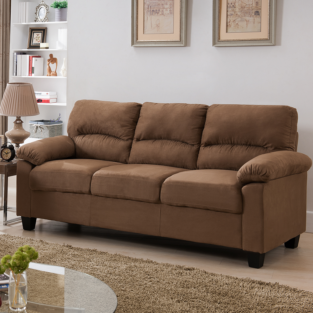 Ames Fabric Sofa (Brown)