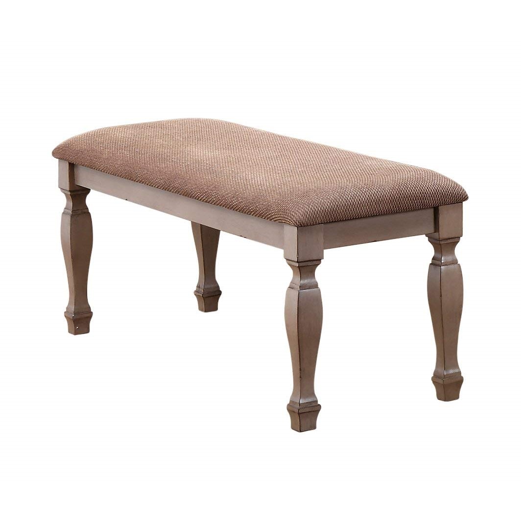 Charisma Wood Upholstered Bench
