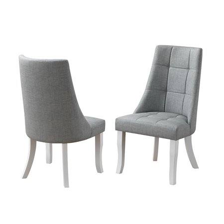 Lovecraft Upholstered Parson Chair (Blue) - Set of 2