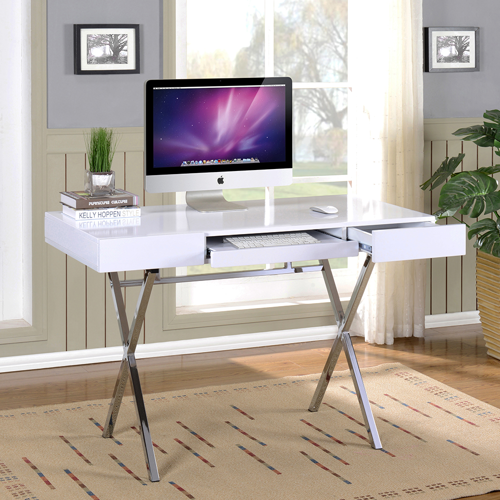 Logan Home Office Desk (White)