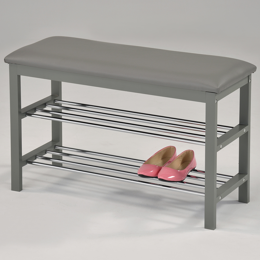 Teresita Shoe Bench (Grey)