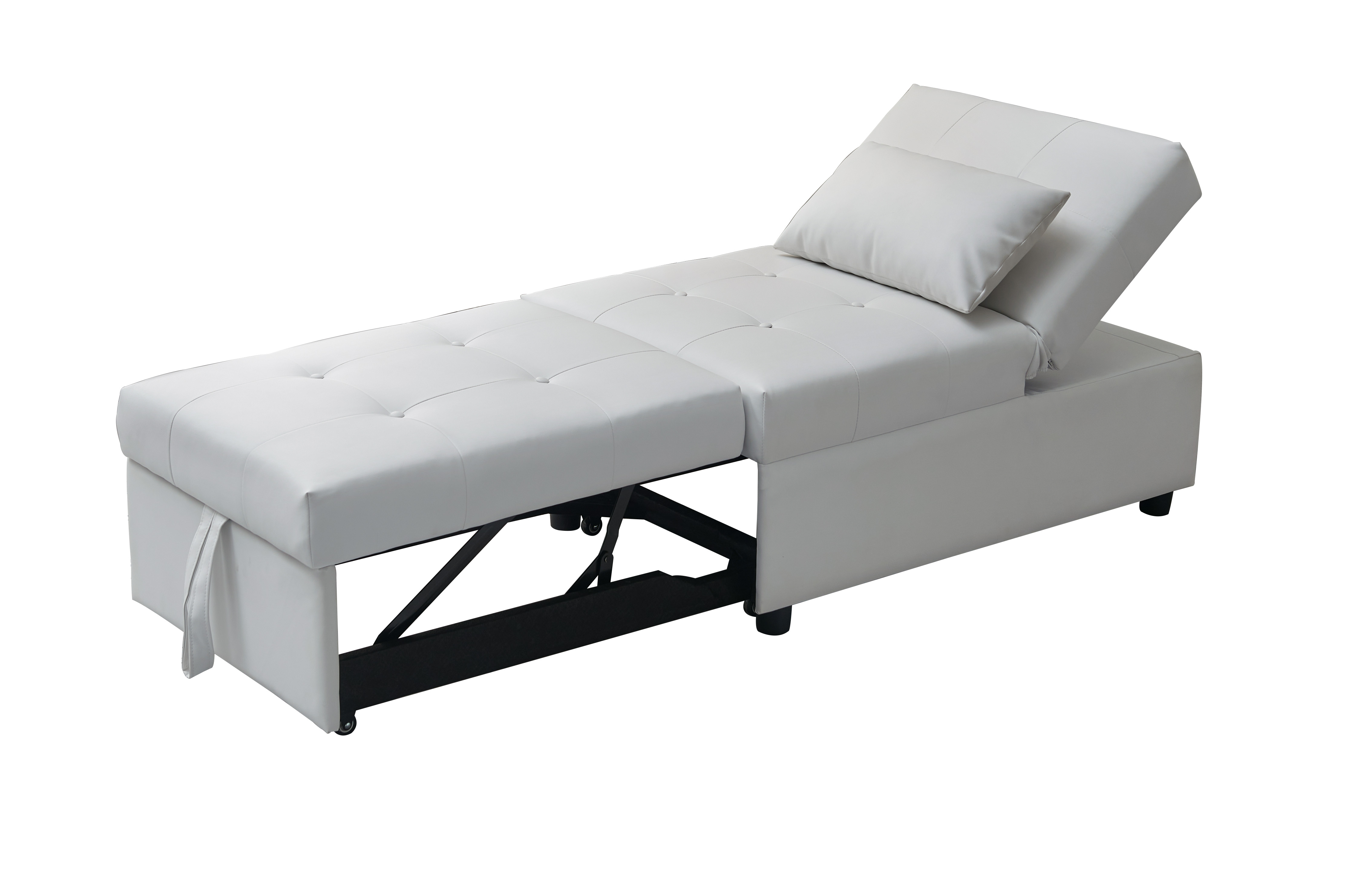 Convertible Ottoman Bed (White) TAF Furniture