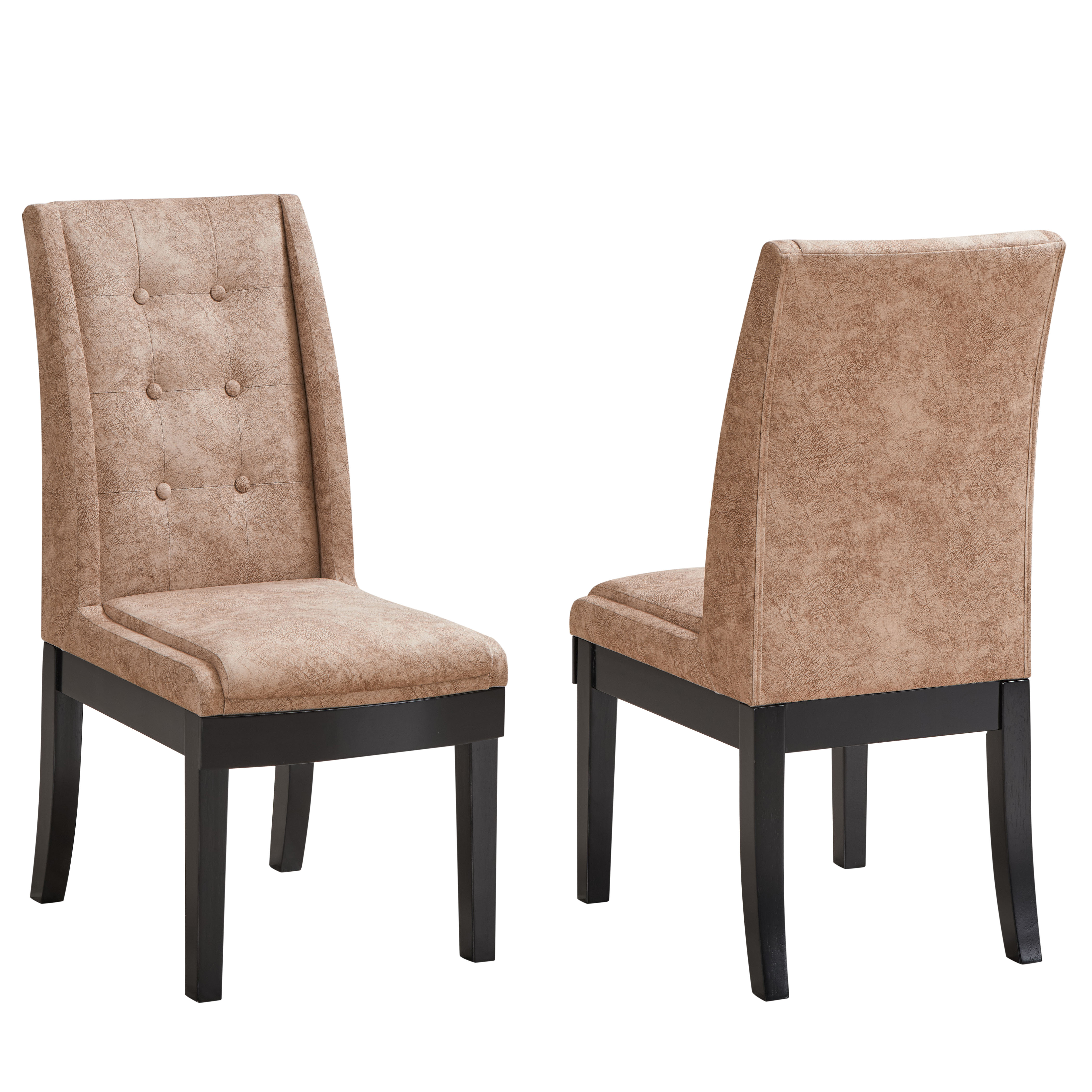 Bierce Dining Chairs (Light Brown) - Set of 2