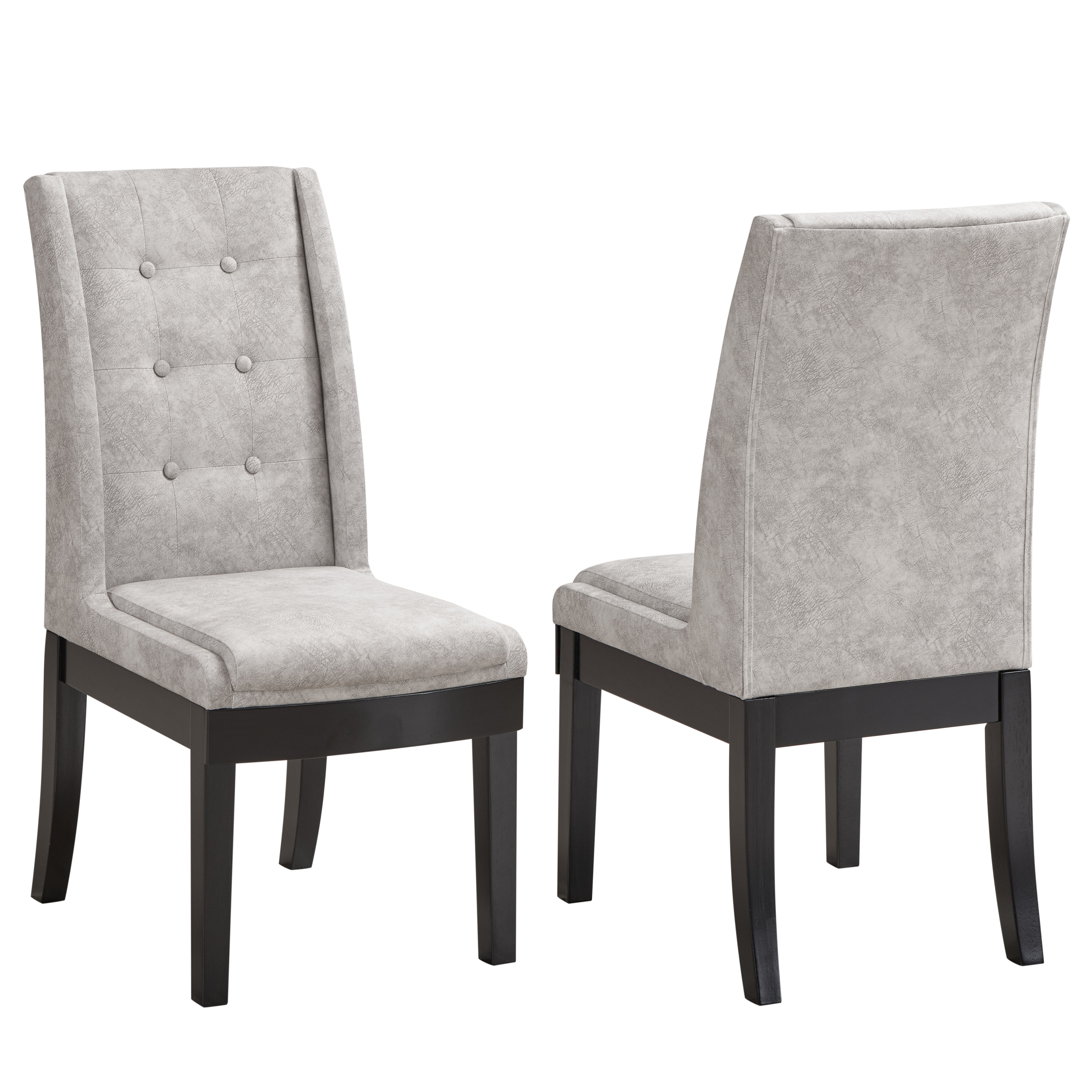 Bierce Dining Chairs (Silver) - Set of 2