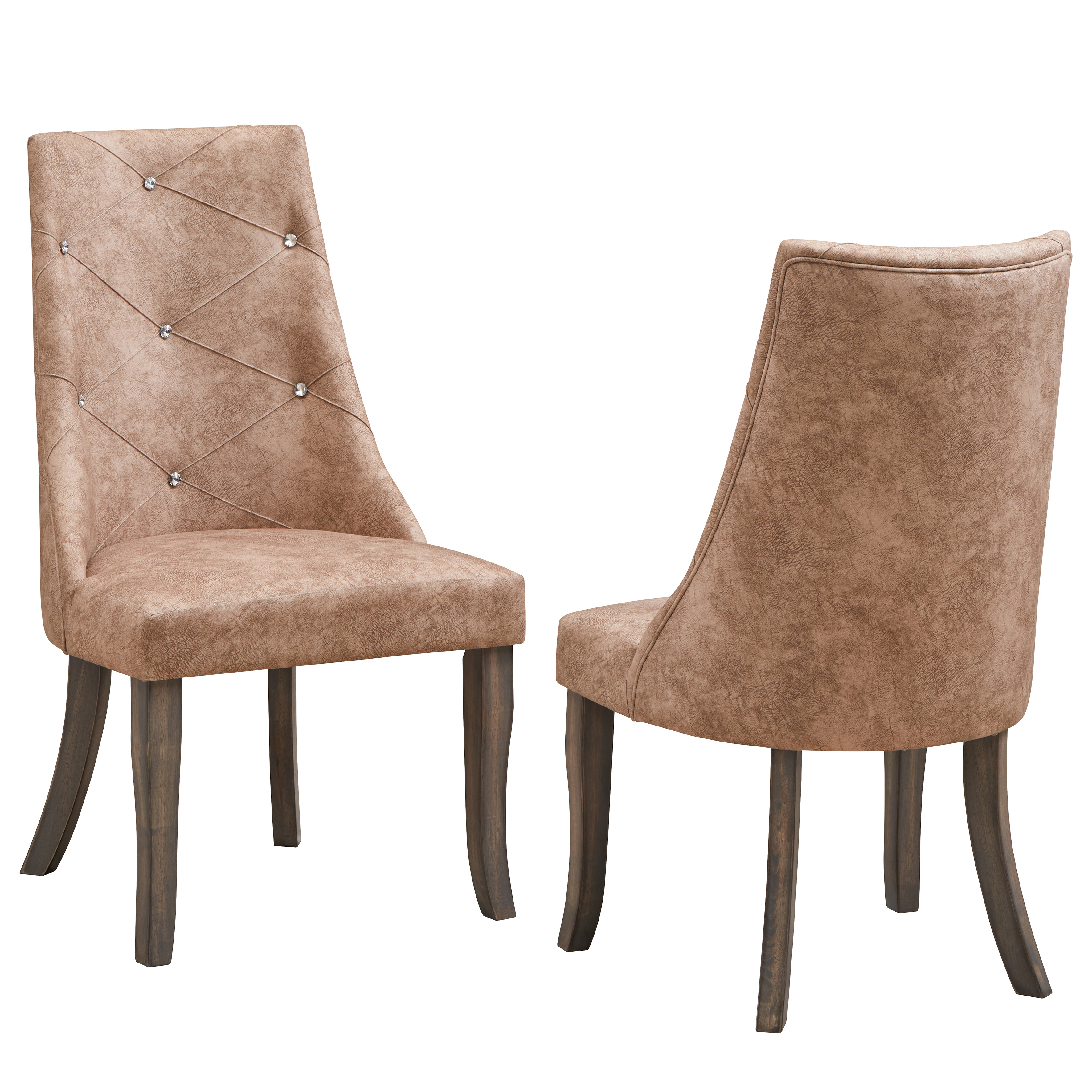 Skylar Dining Chairs (Light Brown) - Set of 2
