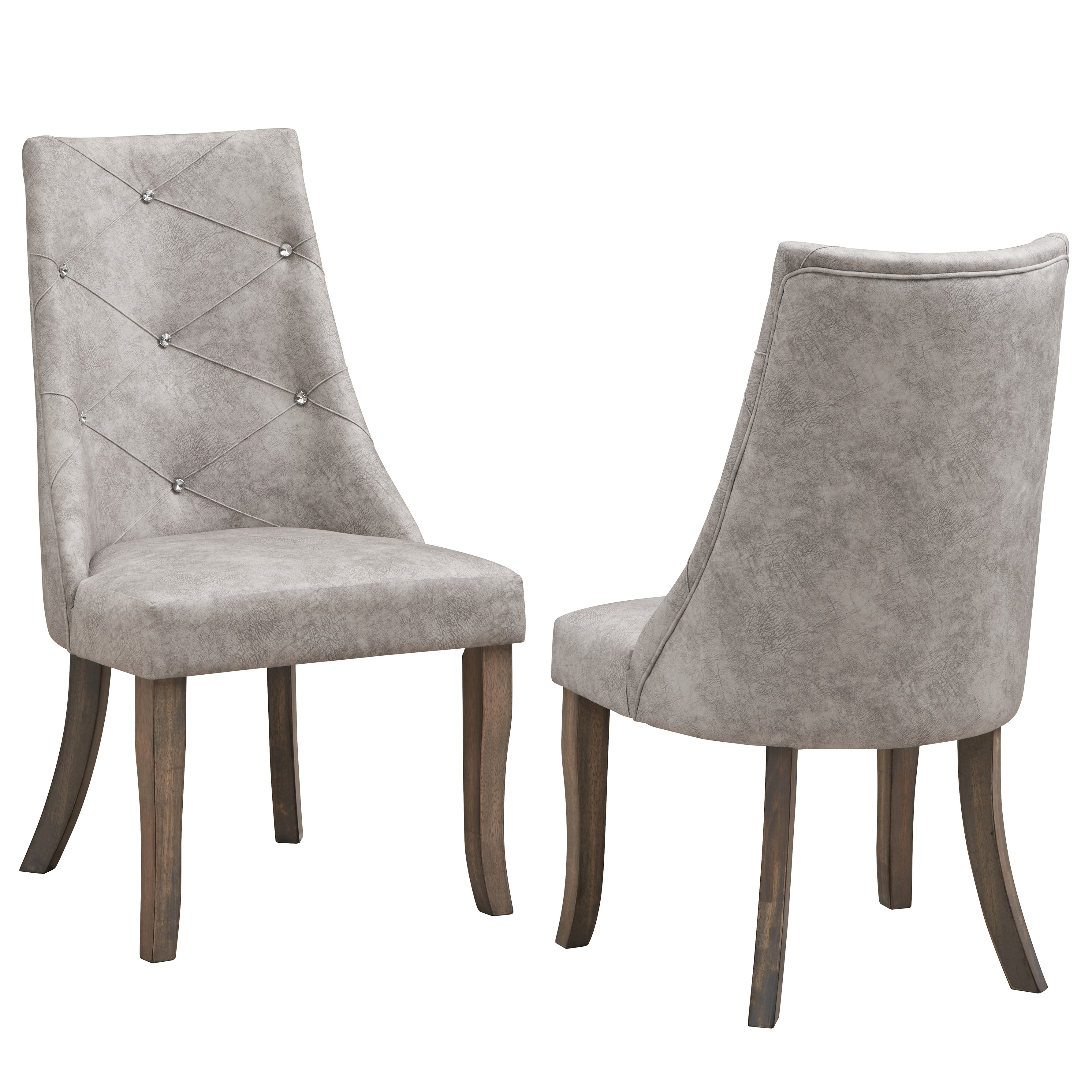 Skylar Dining Chairs (Silver) - Set of 2