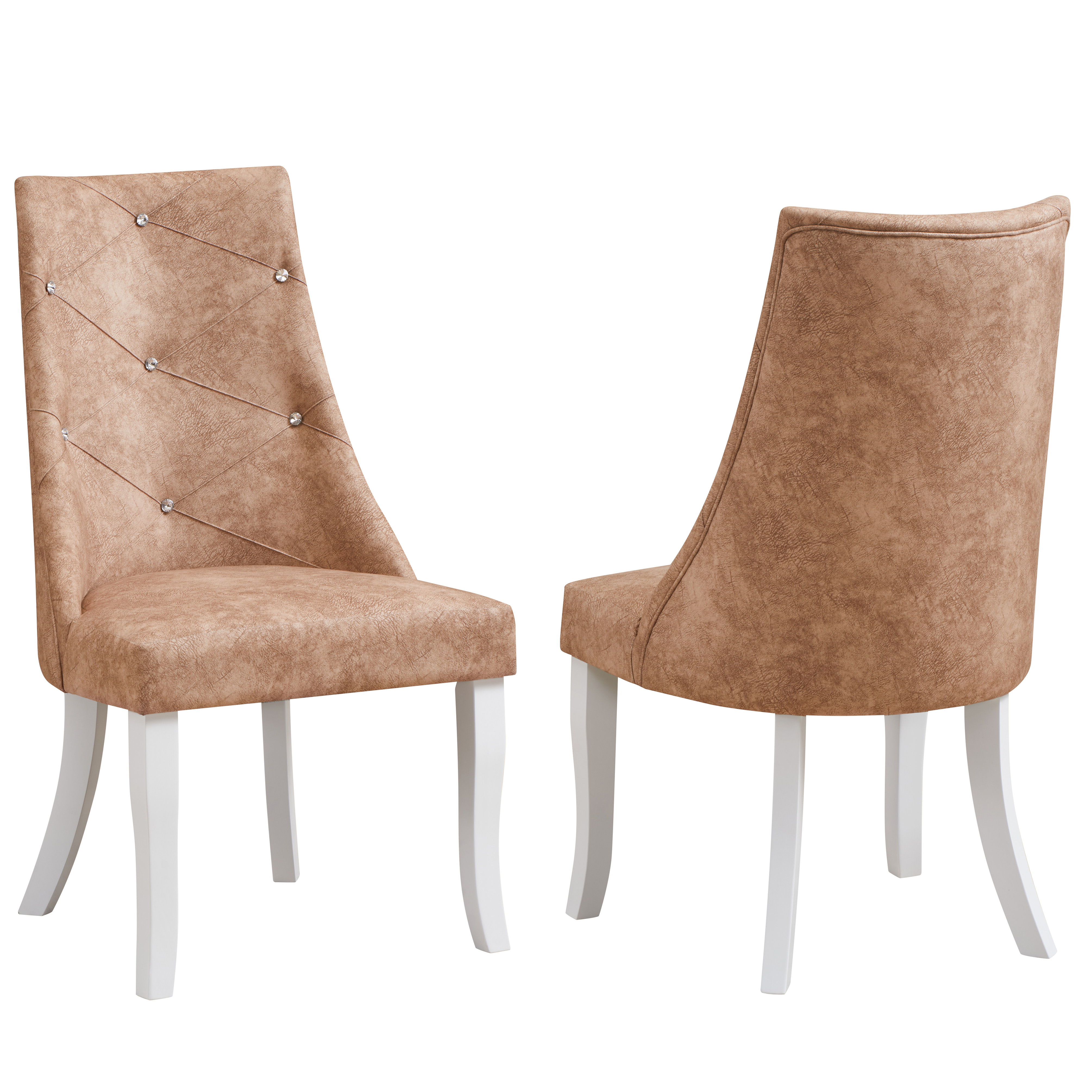 Skyrah Dining Chairs (Light Brown) - Set of 2