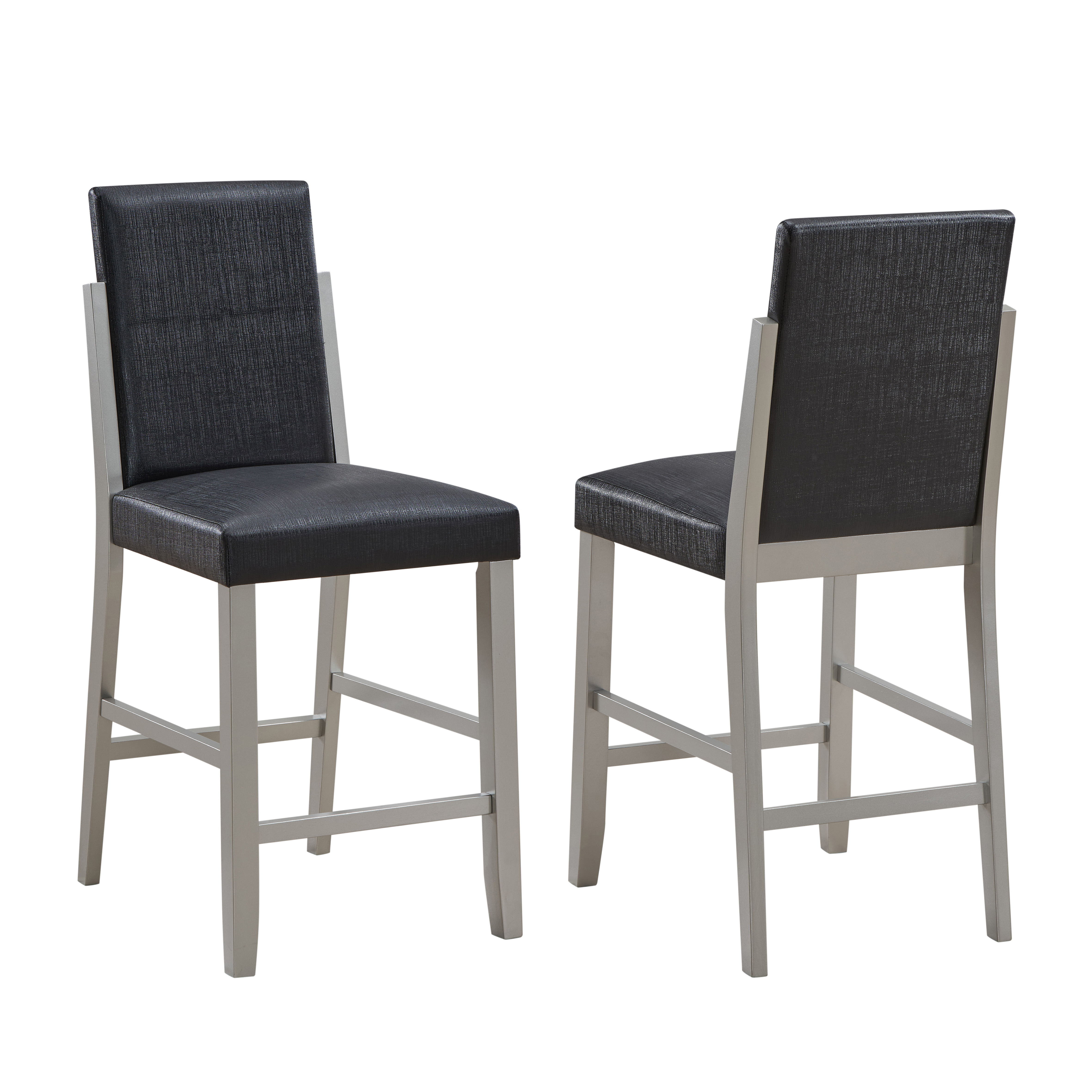 Acelyn Counter Height Stool (Black) - Set of 2
