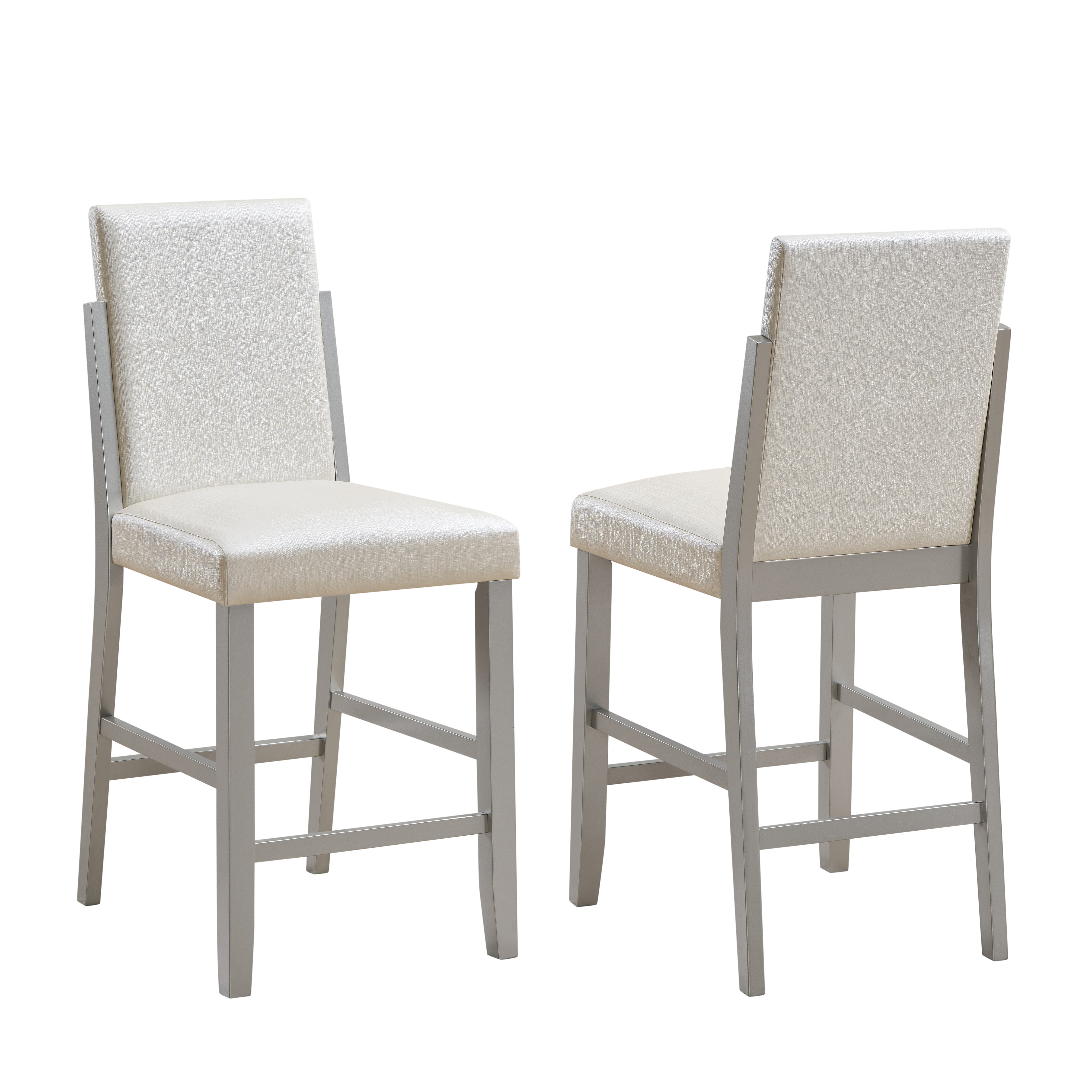 Acelyn Counter Height Stool (White) - Set of 2
