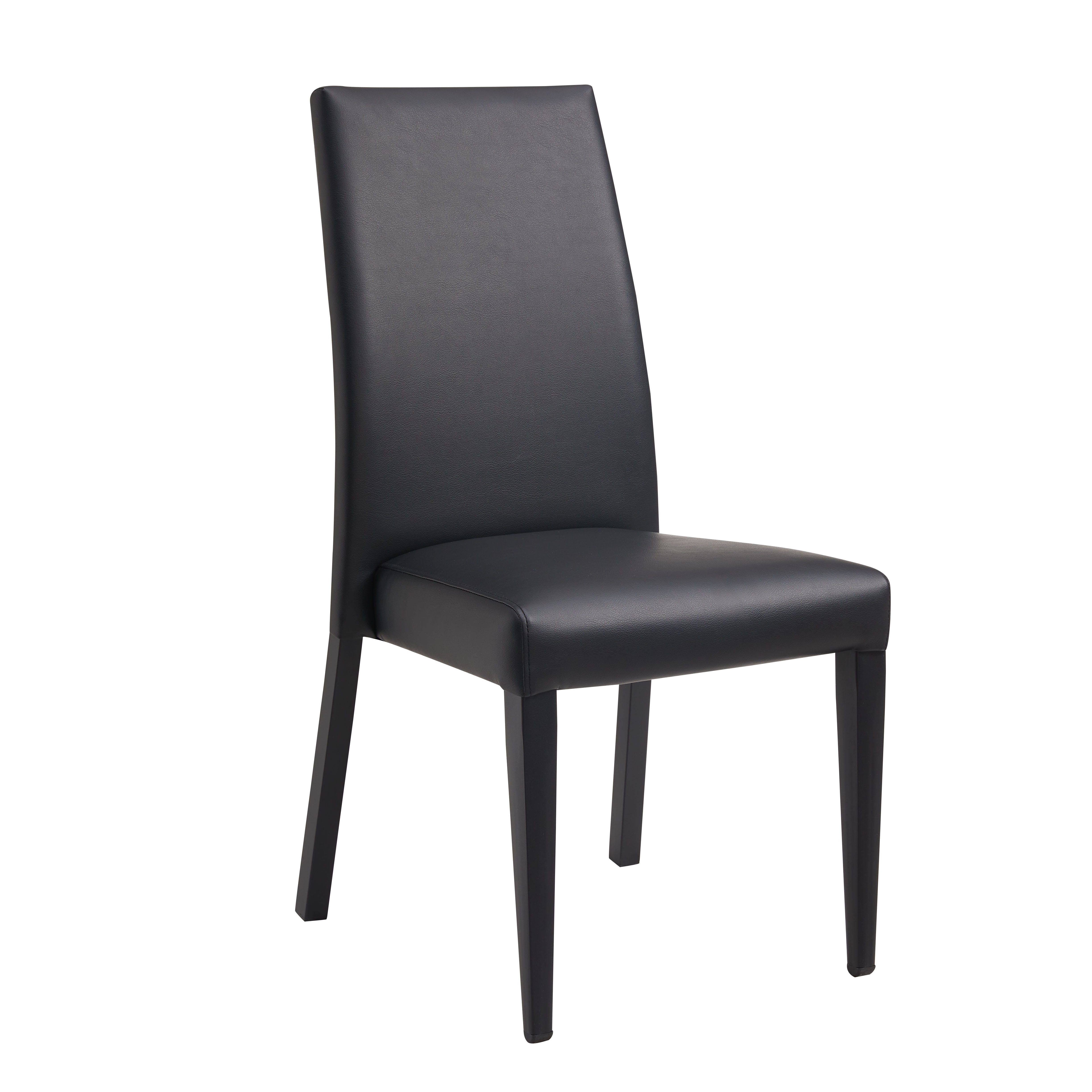 Felice Leather Chair (Black)