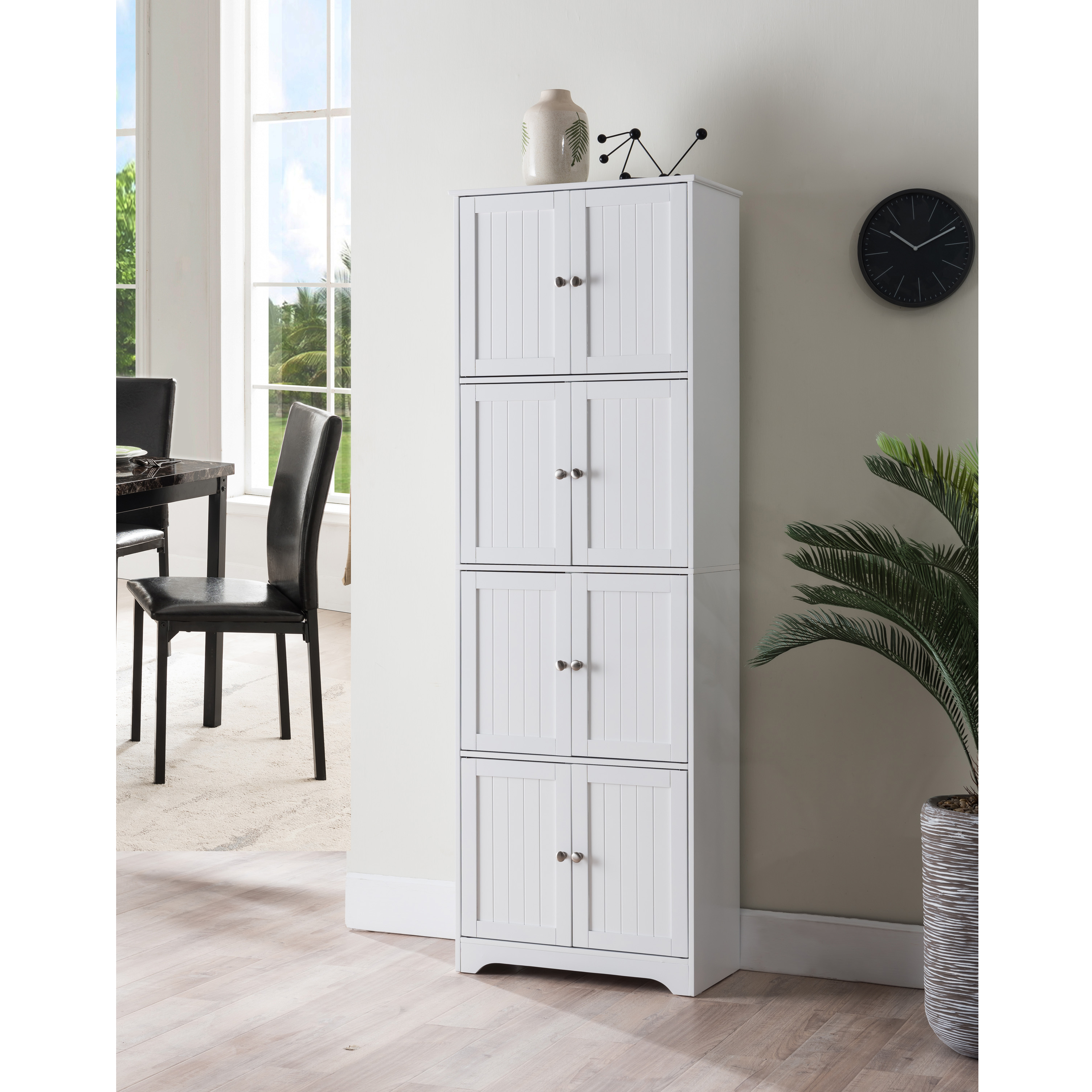 Luna Center Storage Cabinets (White)