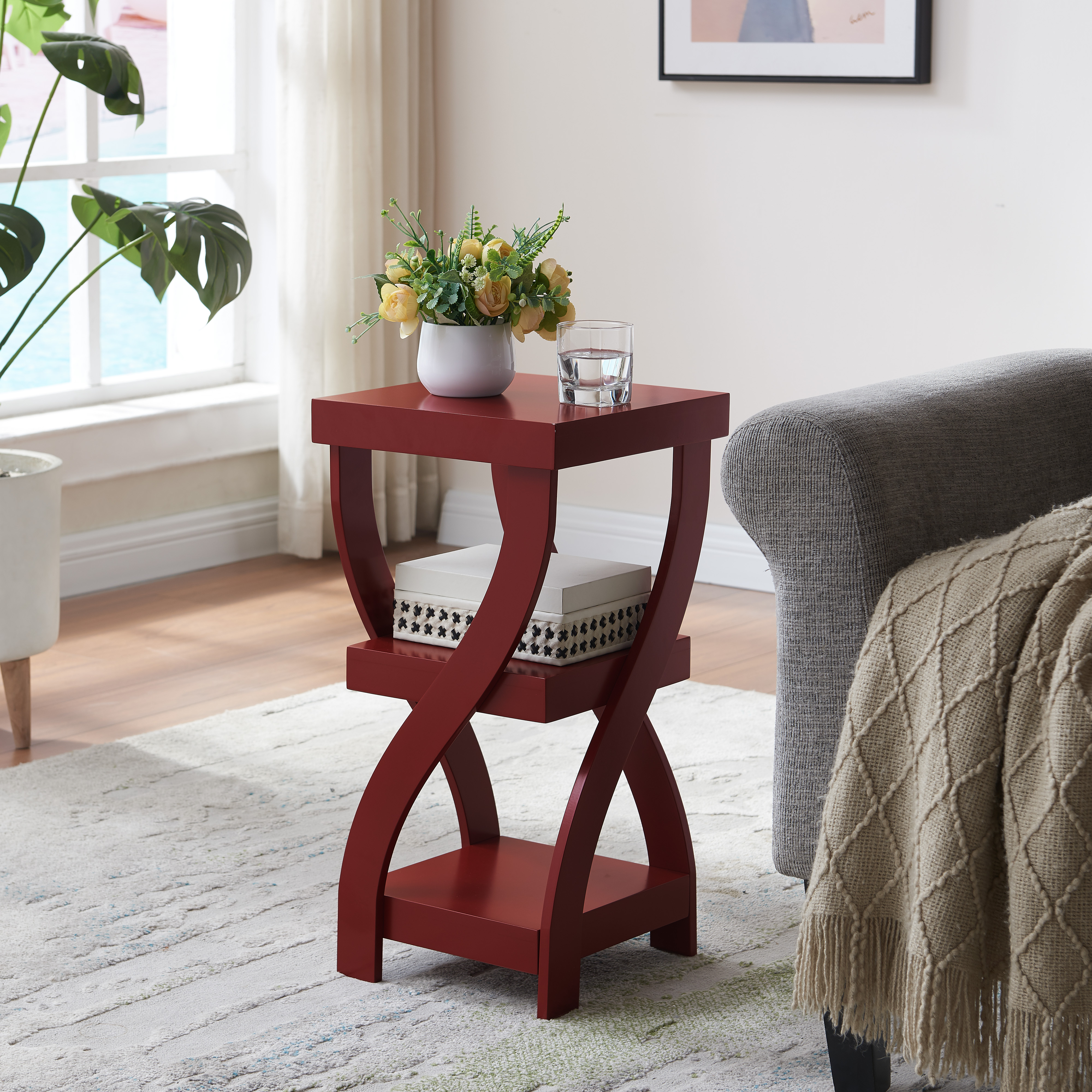 Lionel Side Table (Red)