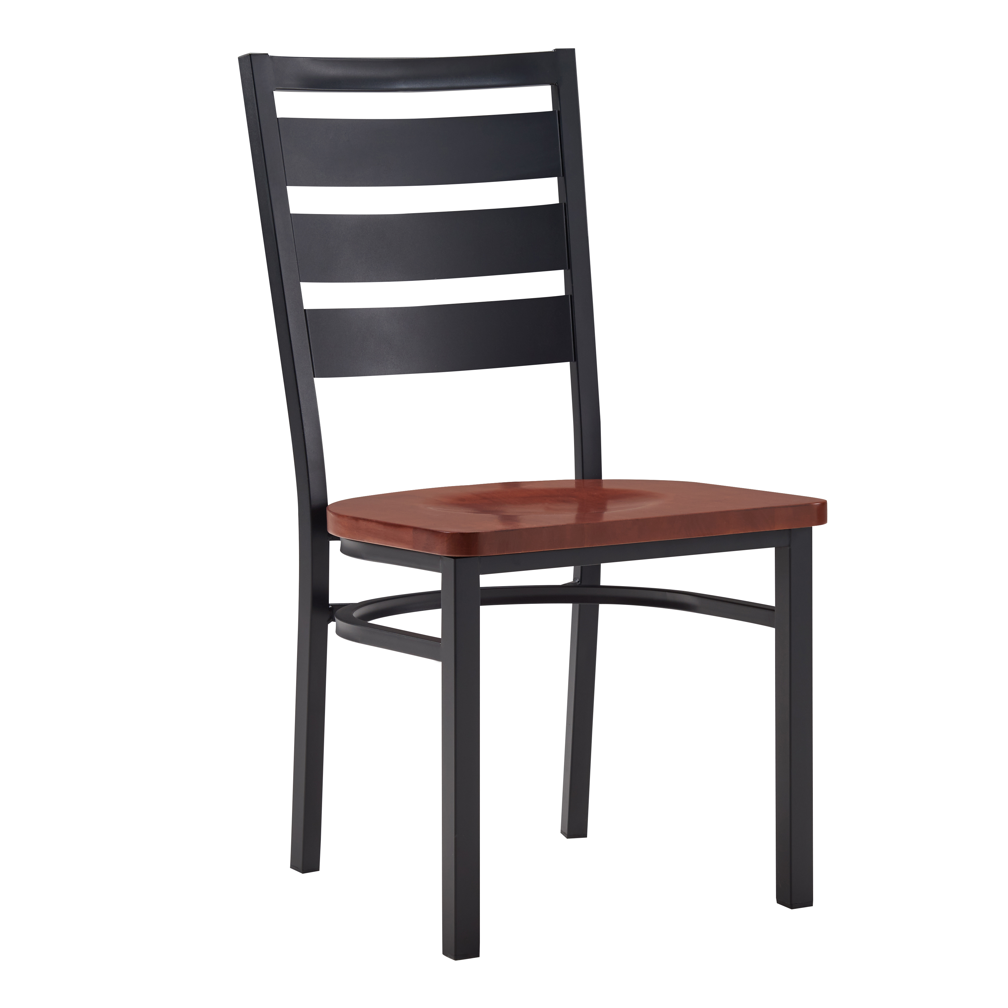 Drury Metal Chair (Walnut Wood Seat)