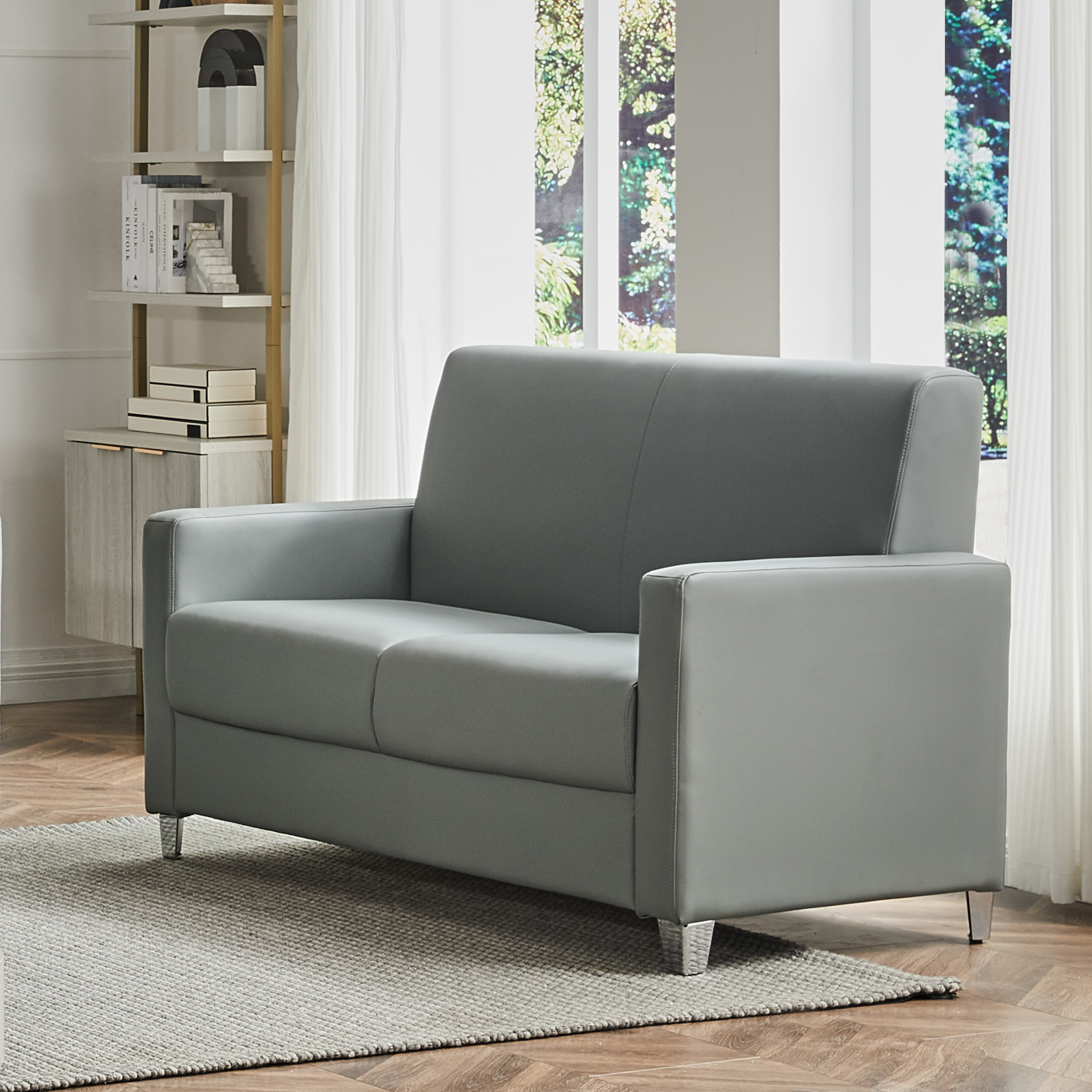 Moore Vinyl Loveseat