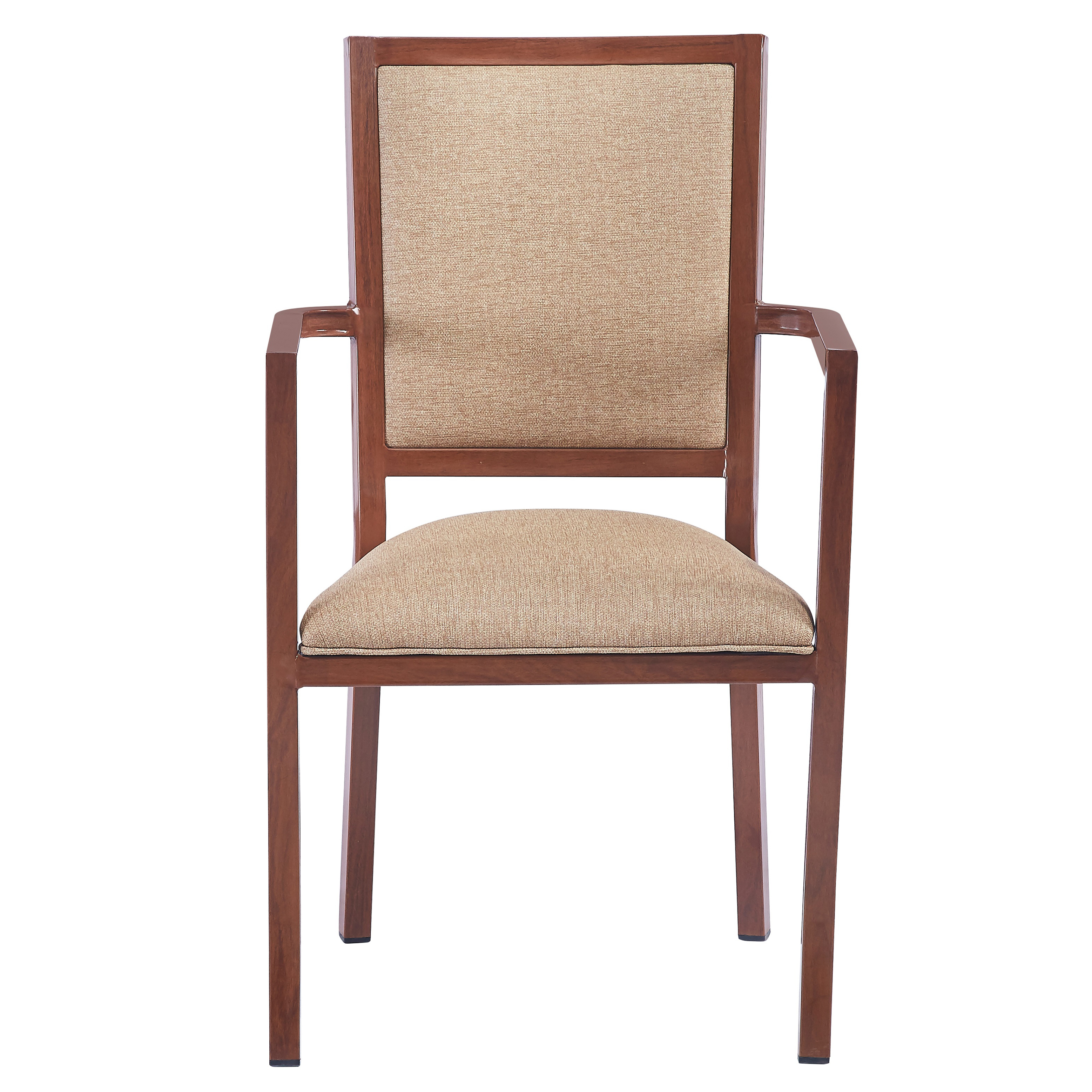 Venice Metal Armchair (Dark Walnut)