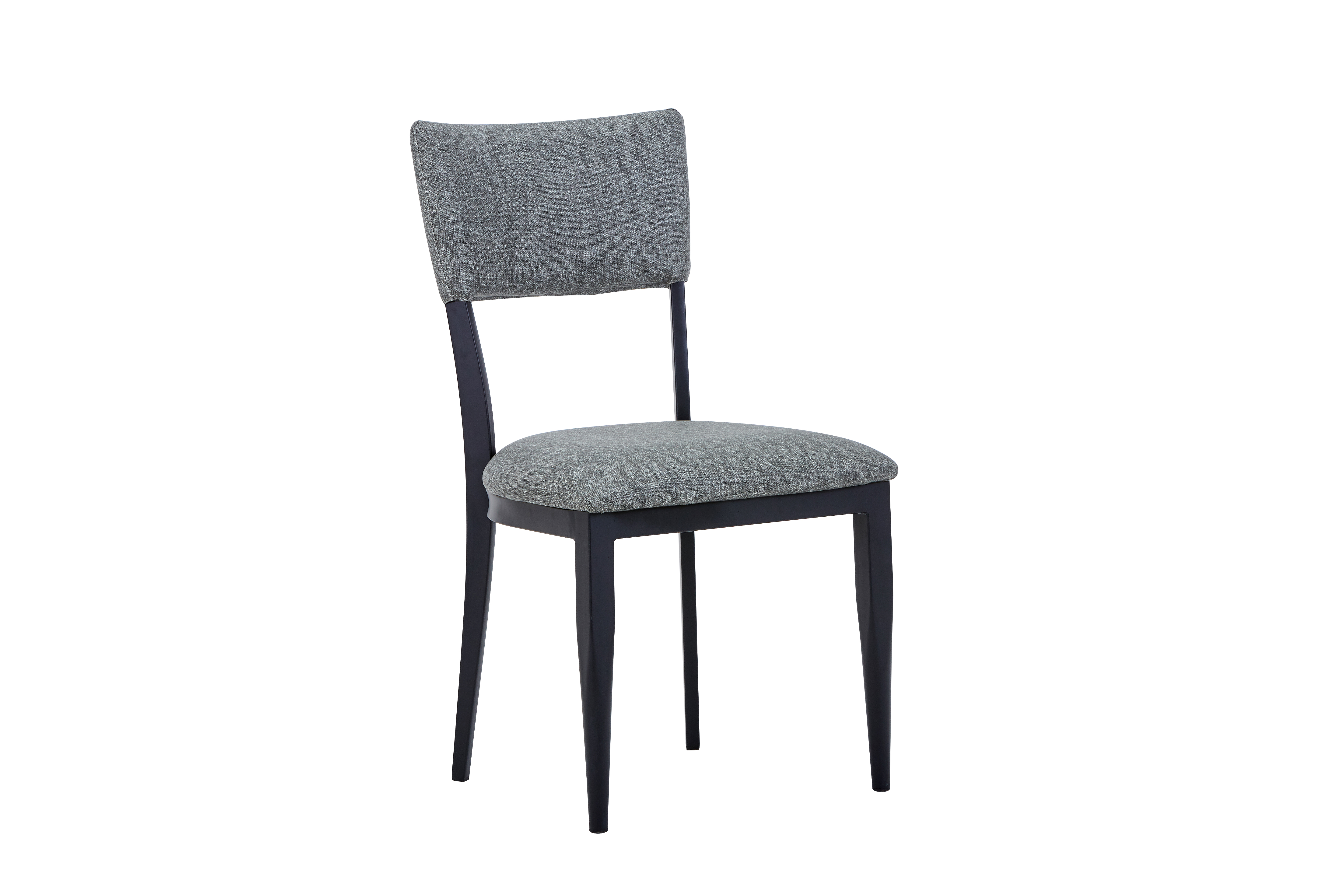 Camden Heavy Duty Metal Chair (Gray and Black)