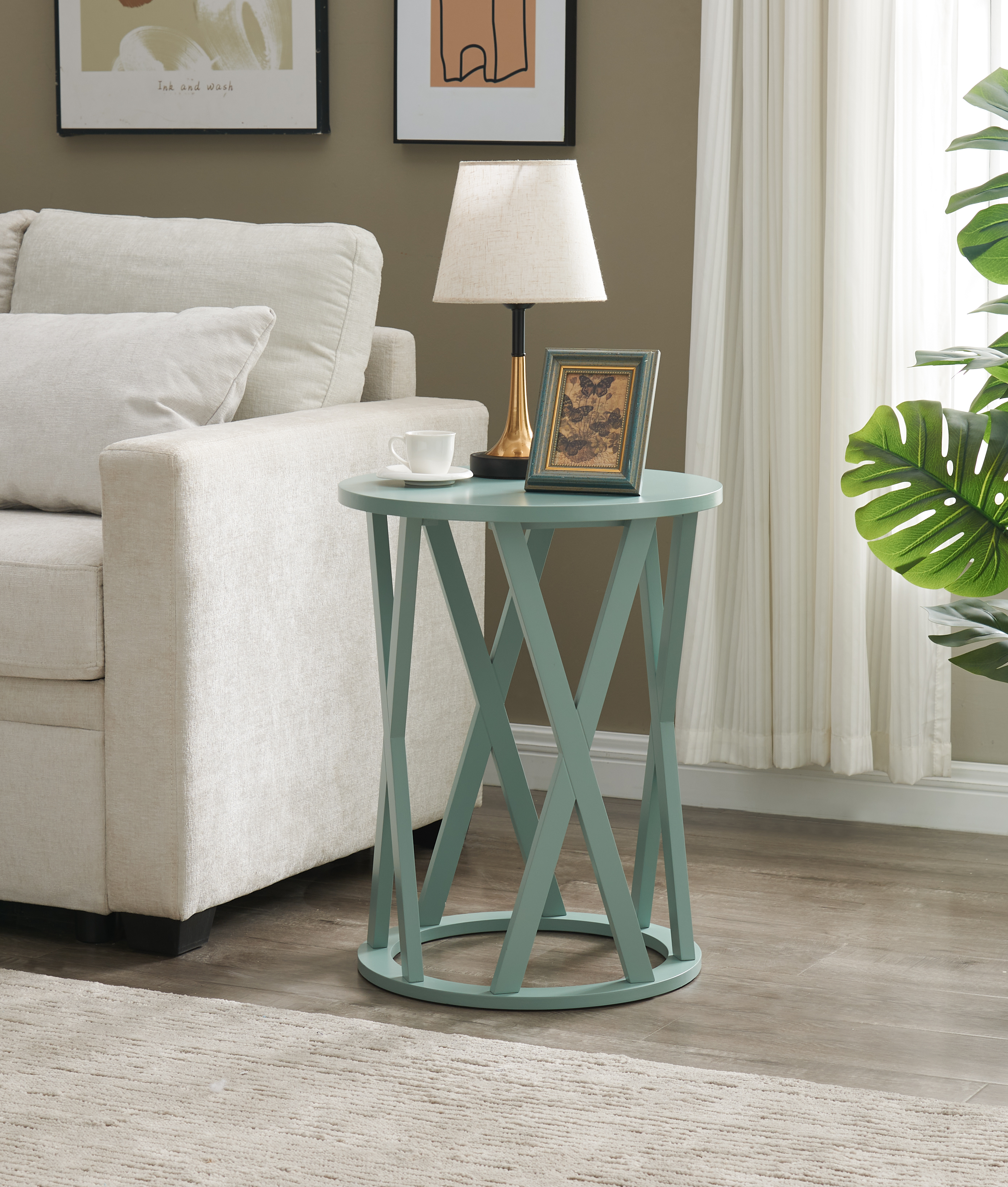 Emma Side Table (Ice Blue)