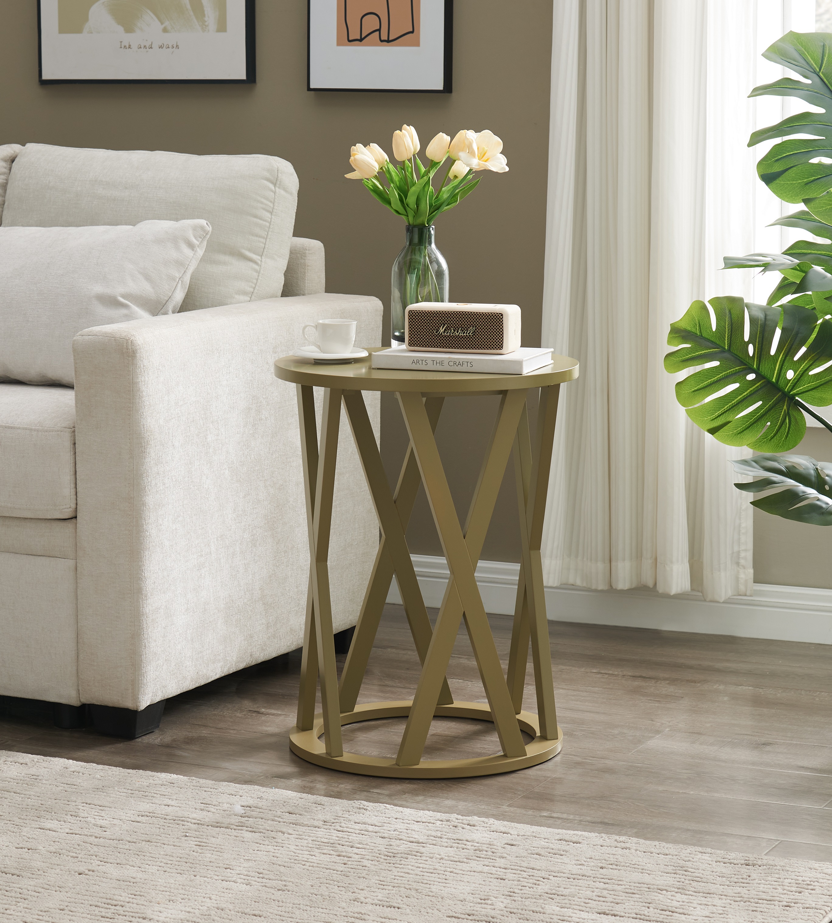 Emma Side Table (Lemon Pepper)