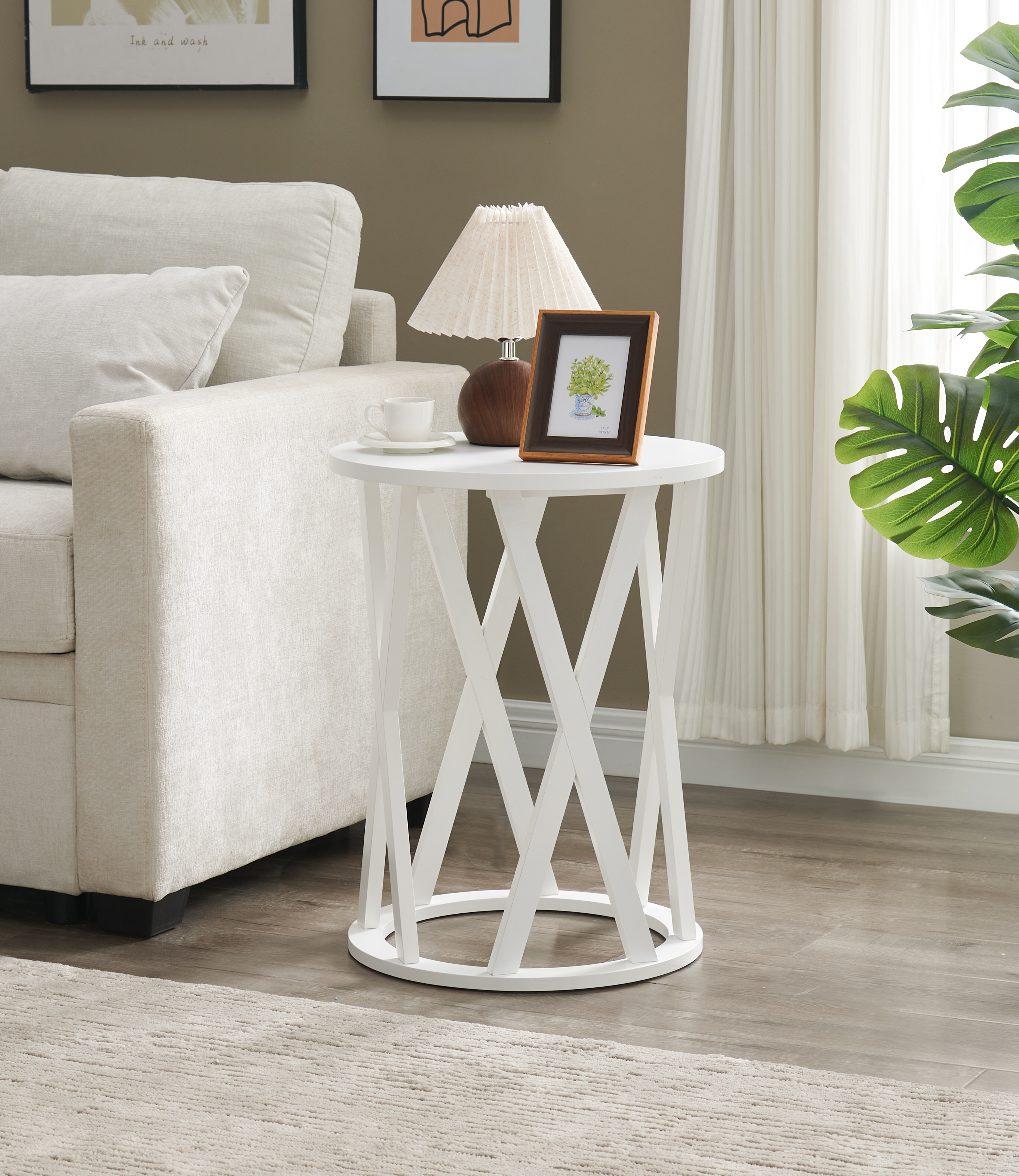 Emma Side Table (White)