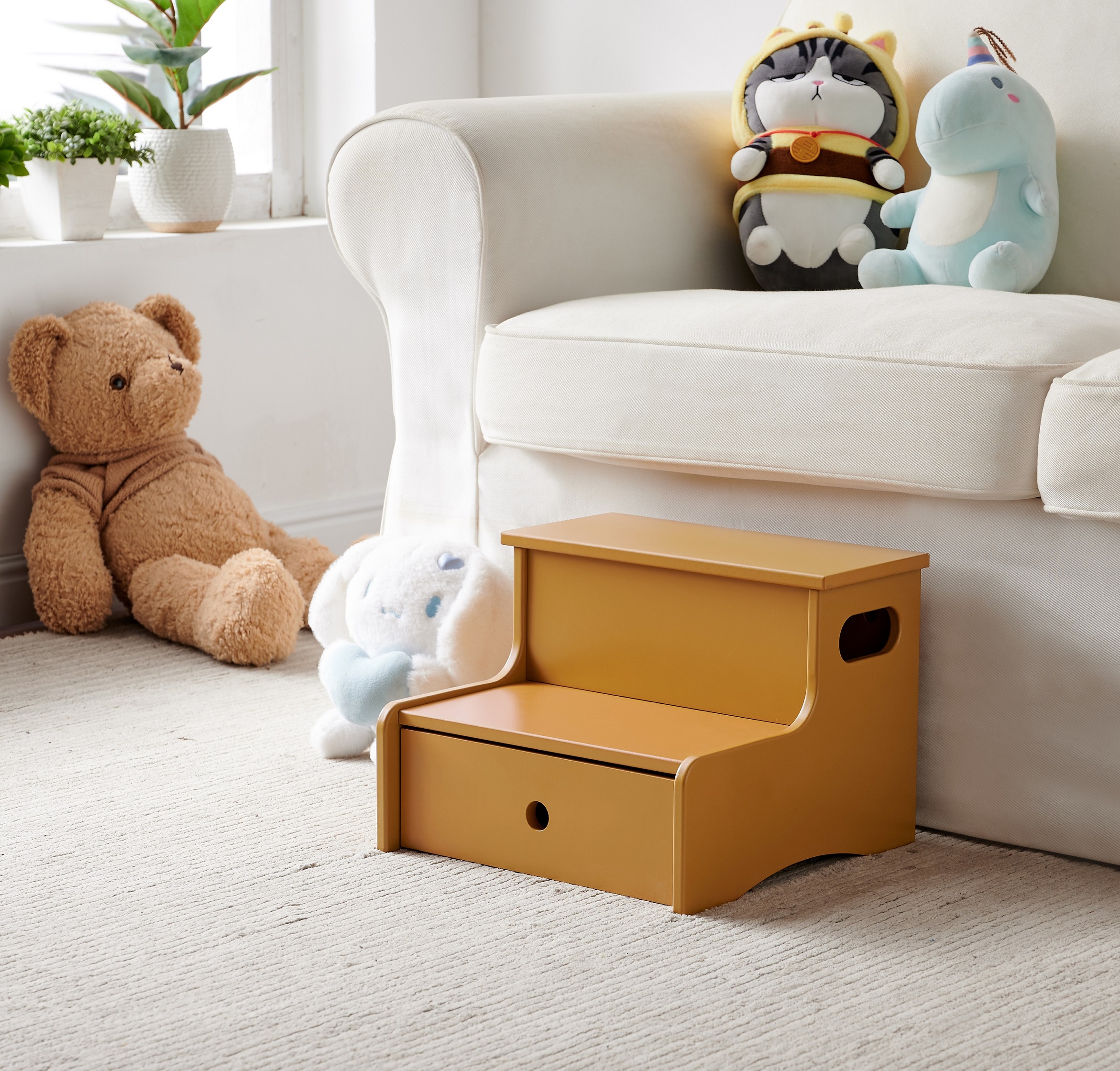 Lylia Kids Step Stool (Honey Mustard)