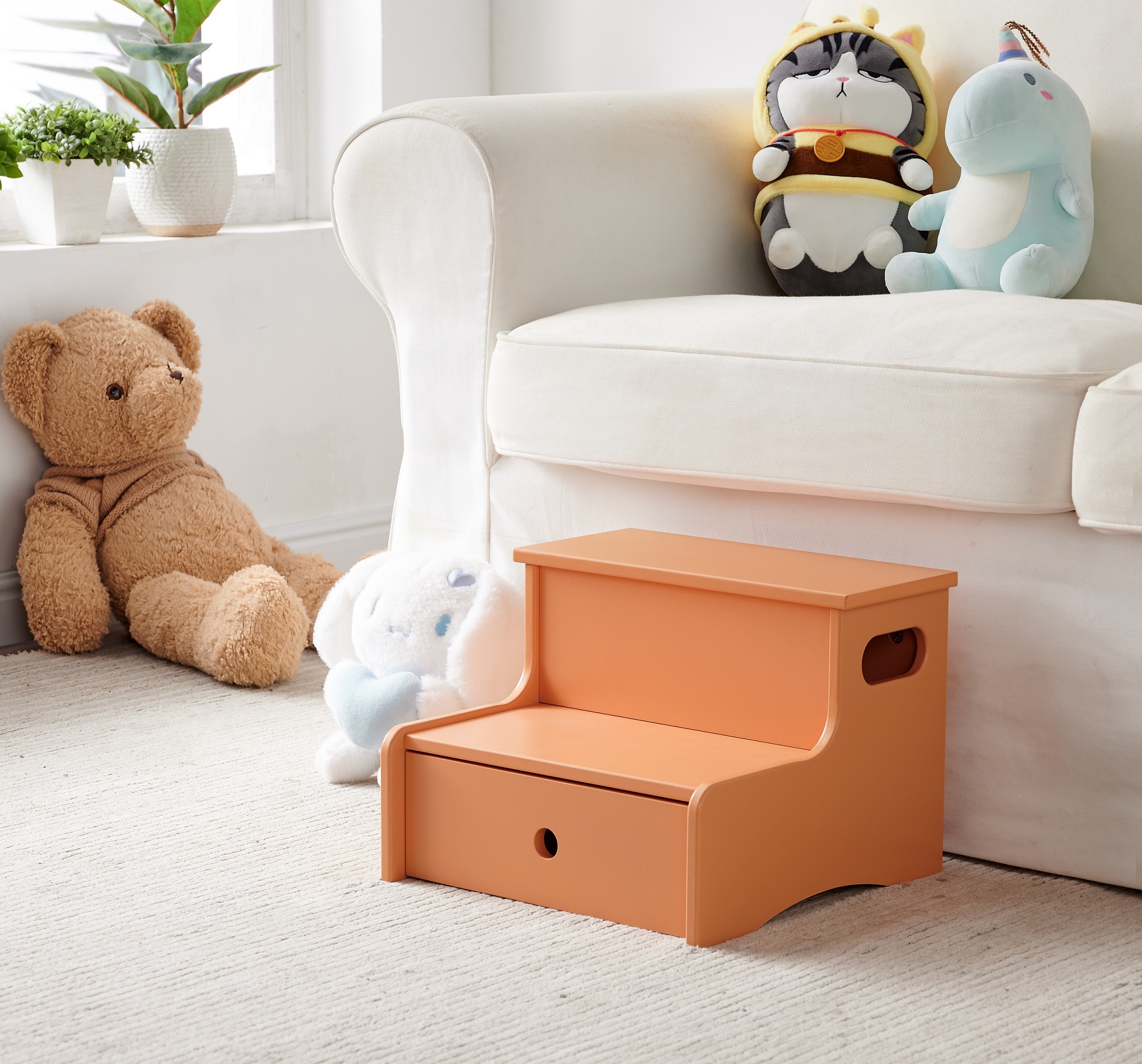 Lylia Kids Step Stool (Peach Fuzz)