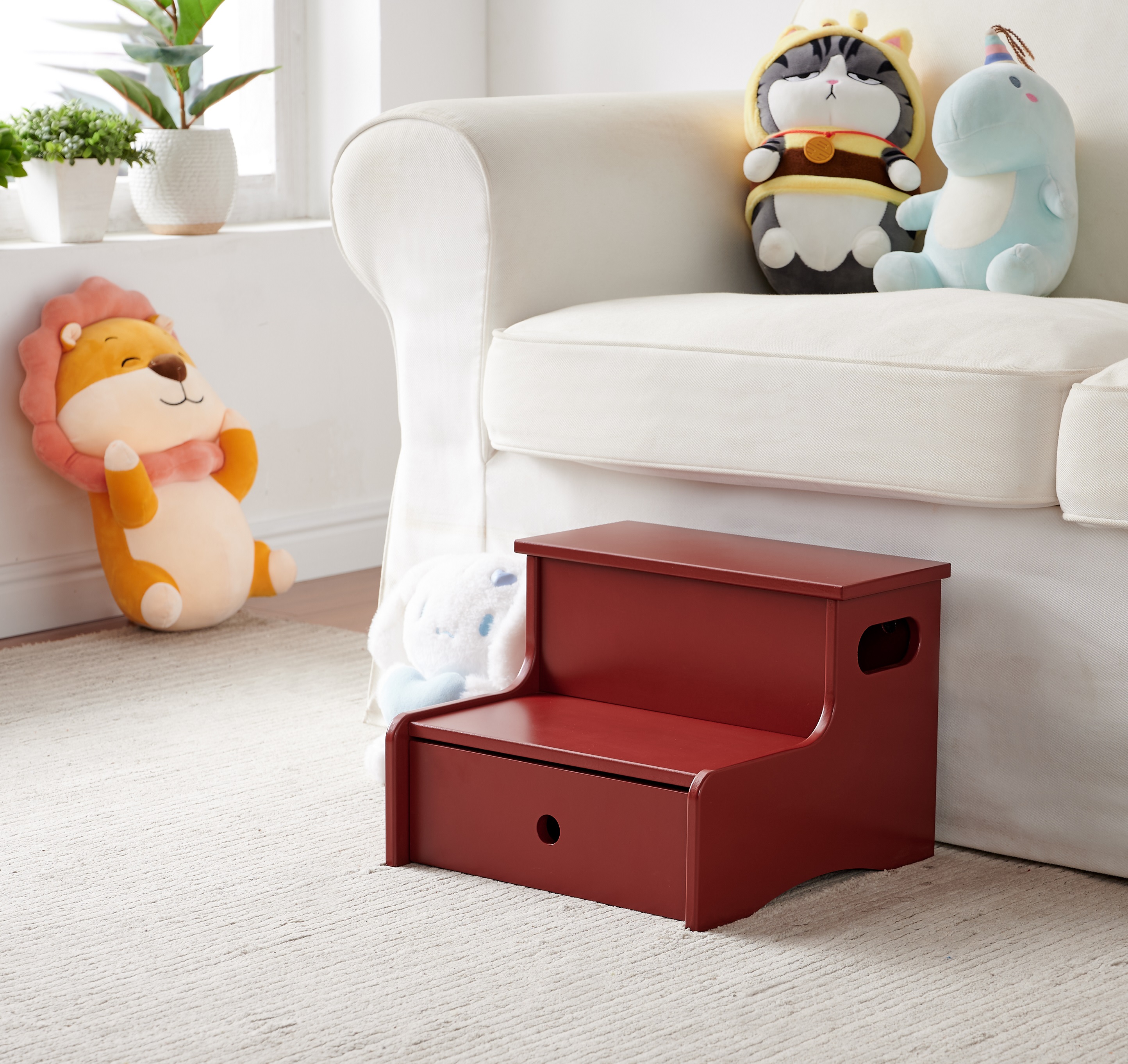 Lylia Kids Step Stool (Red)