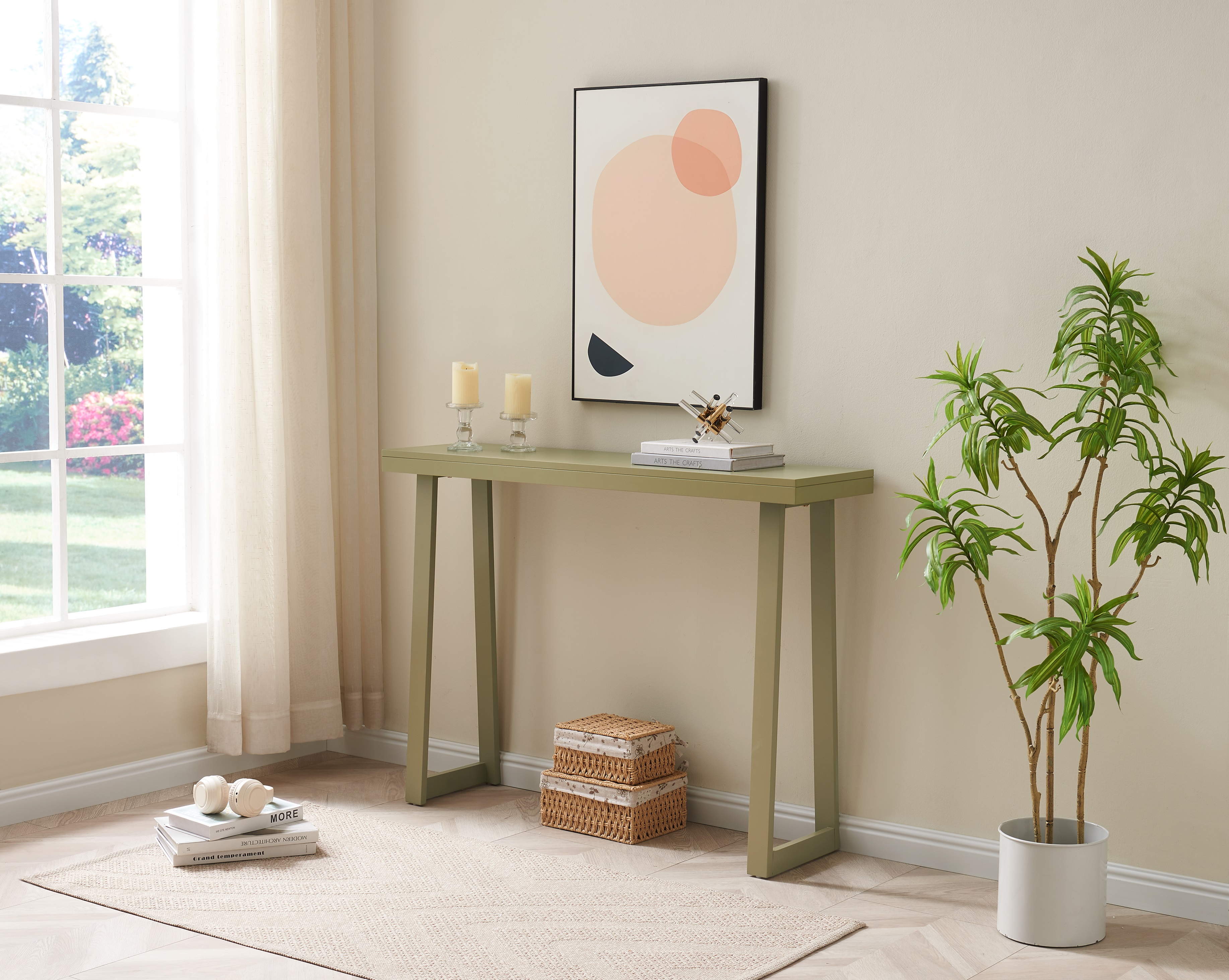 Claude Console Table (Lemon Pepper)