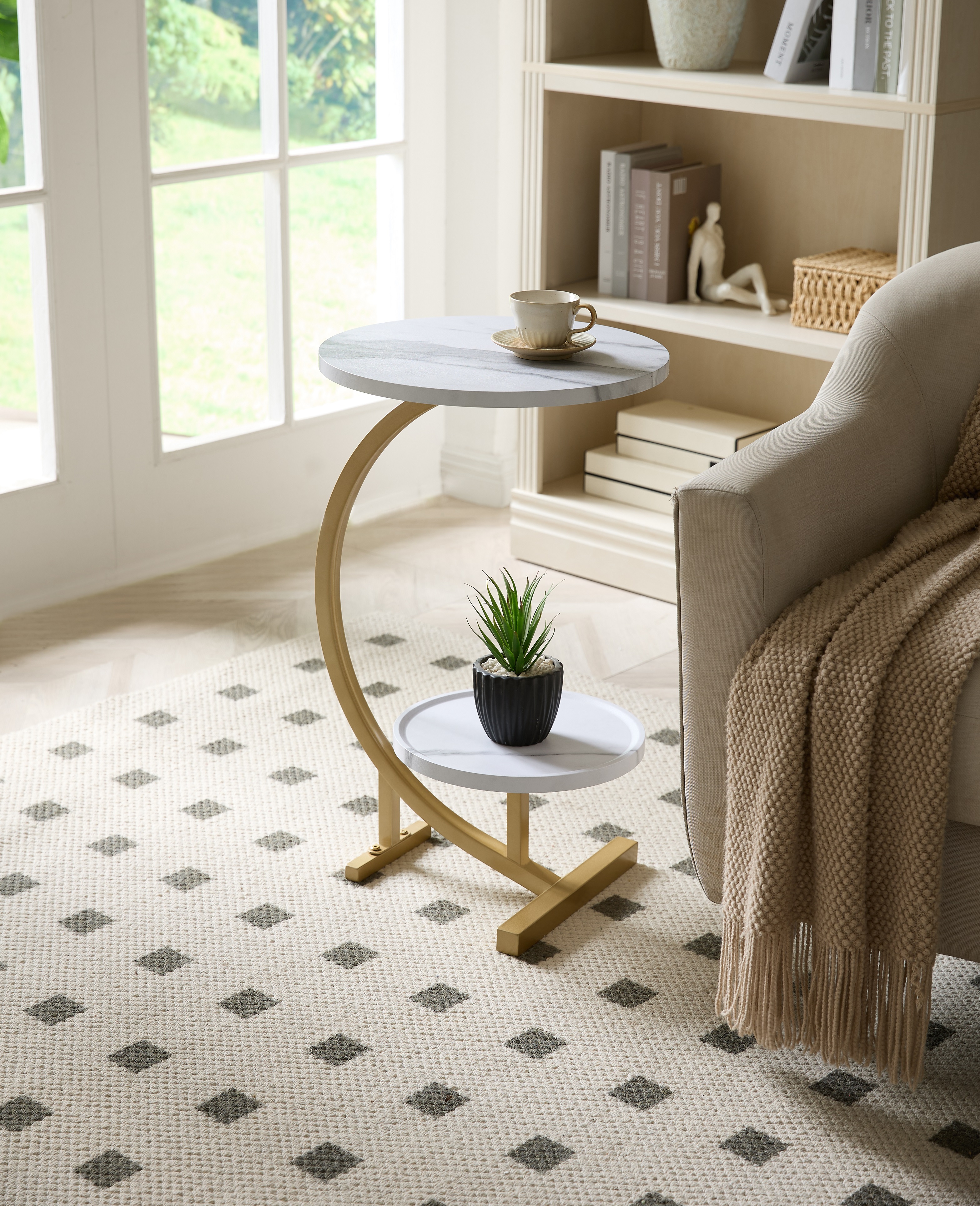 Rouge Side Table (White)